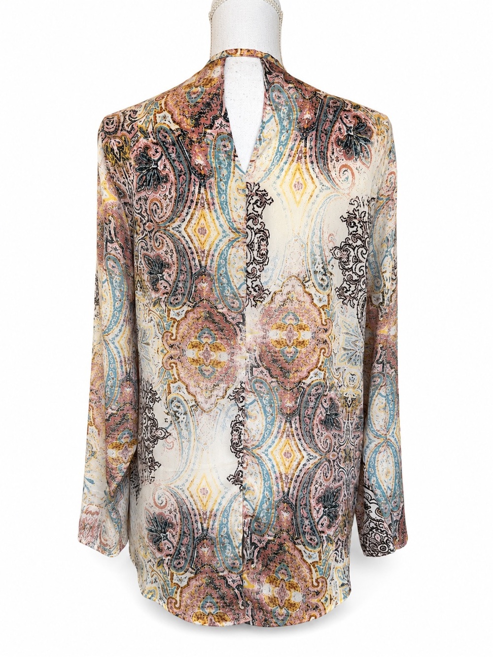 Casting Made in France Paisley Tunic Blouse Medium - Picture 3 of 9